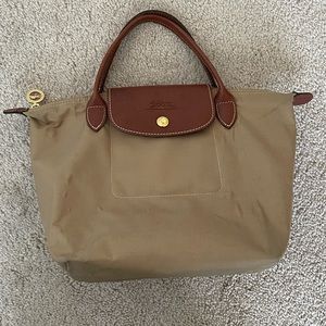 Longchamp Le Pliage Original Top Handle Bag S Beige